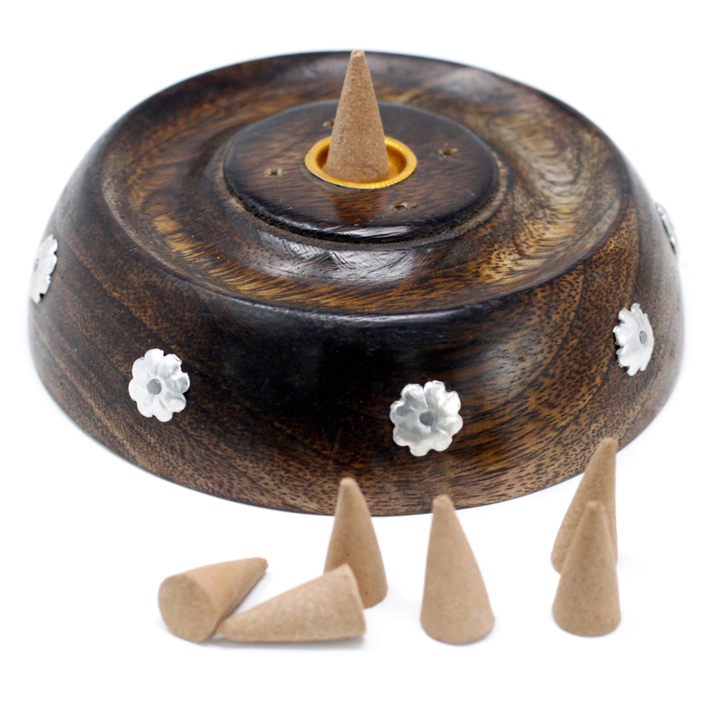 Cone &amp; Stick Burner - Asst Design - Mango Wood