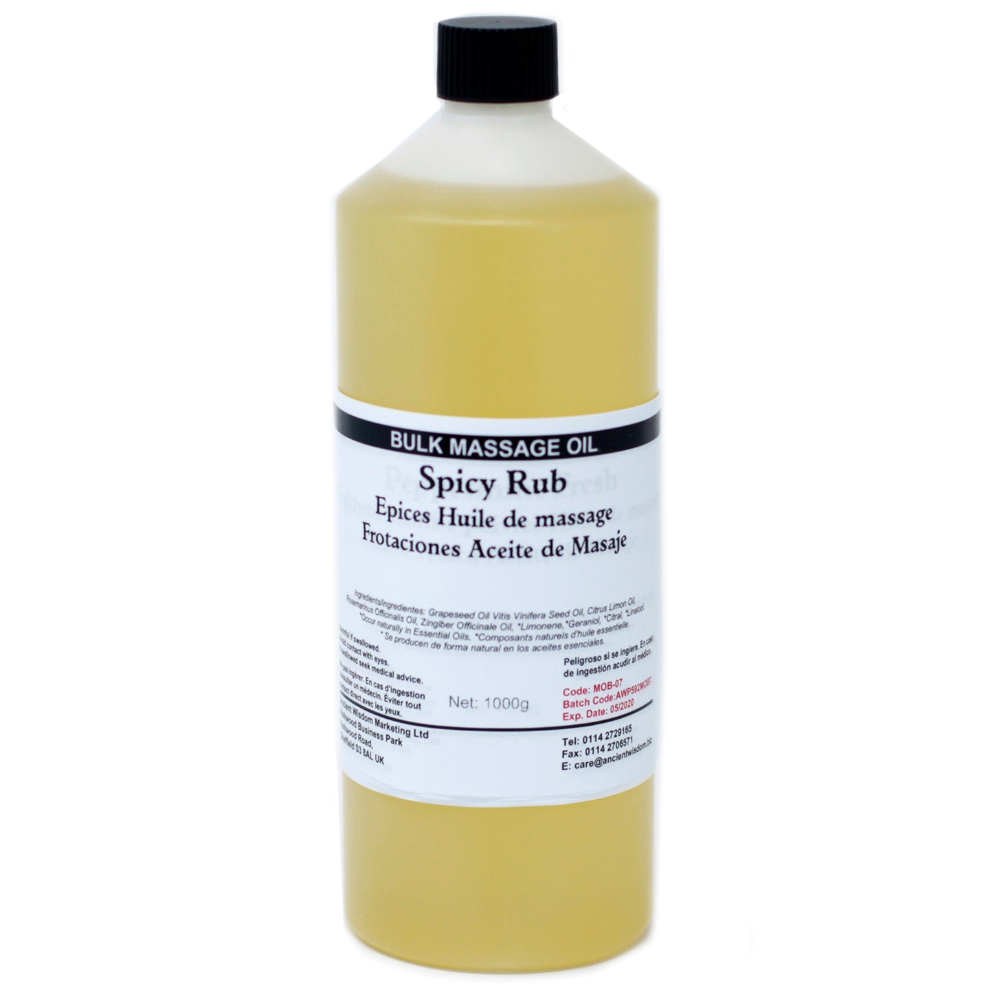 Massage Oil 1kg - Frotaciones