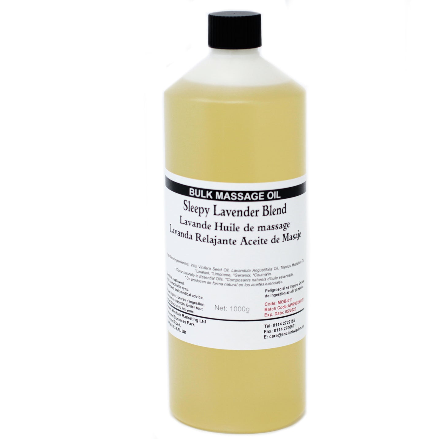 Huile de Massage 1kg - Soñoil Lavande