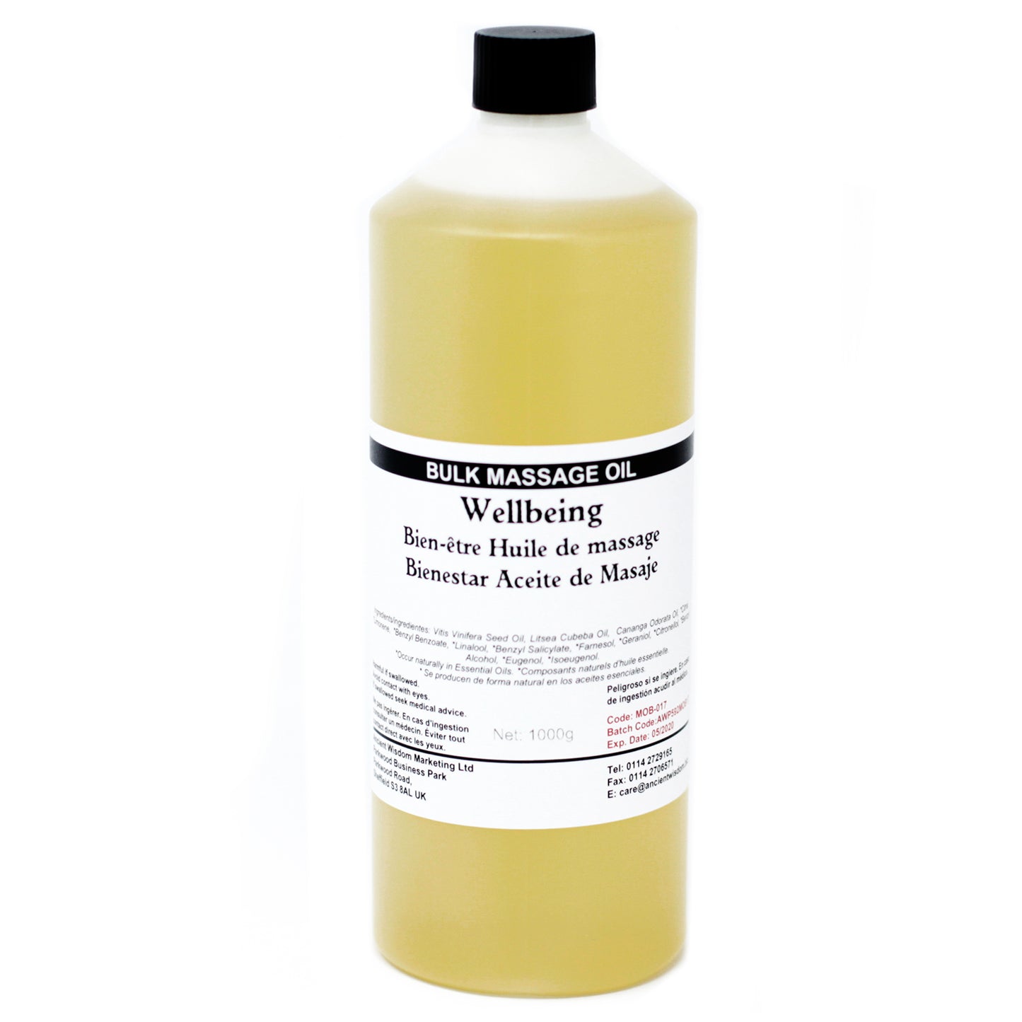 Massage Oil 1kg - Bienestar