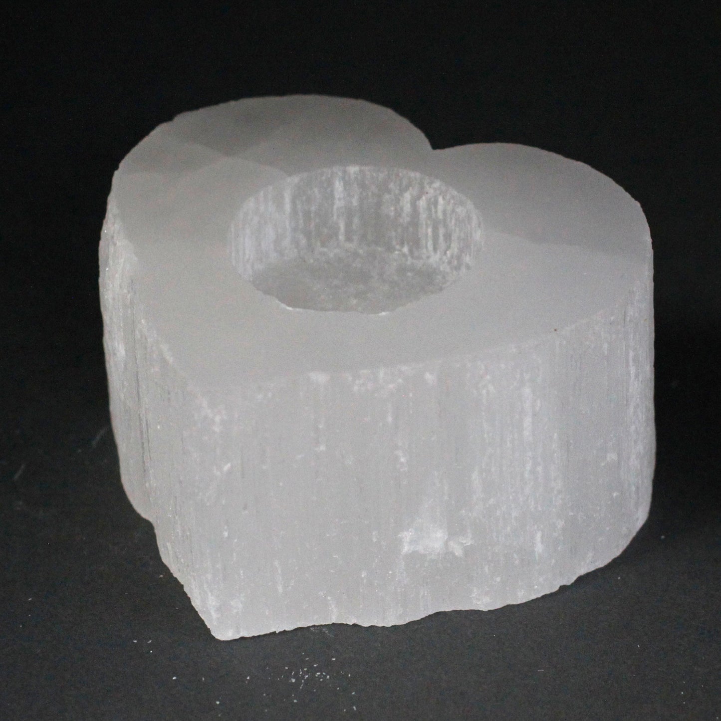 Heart Selenite Candlestick