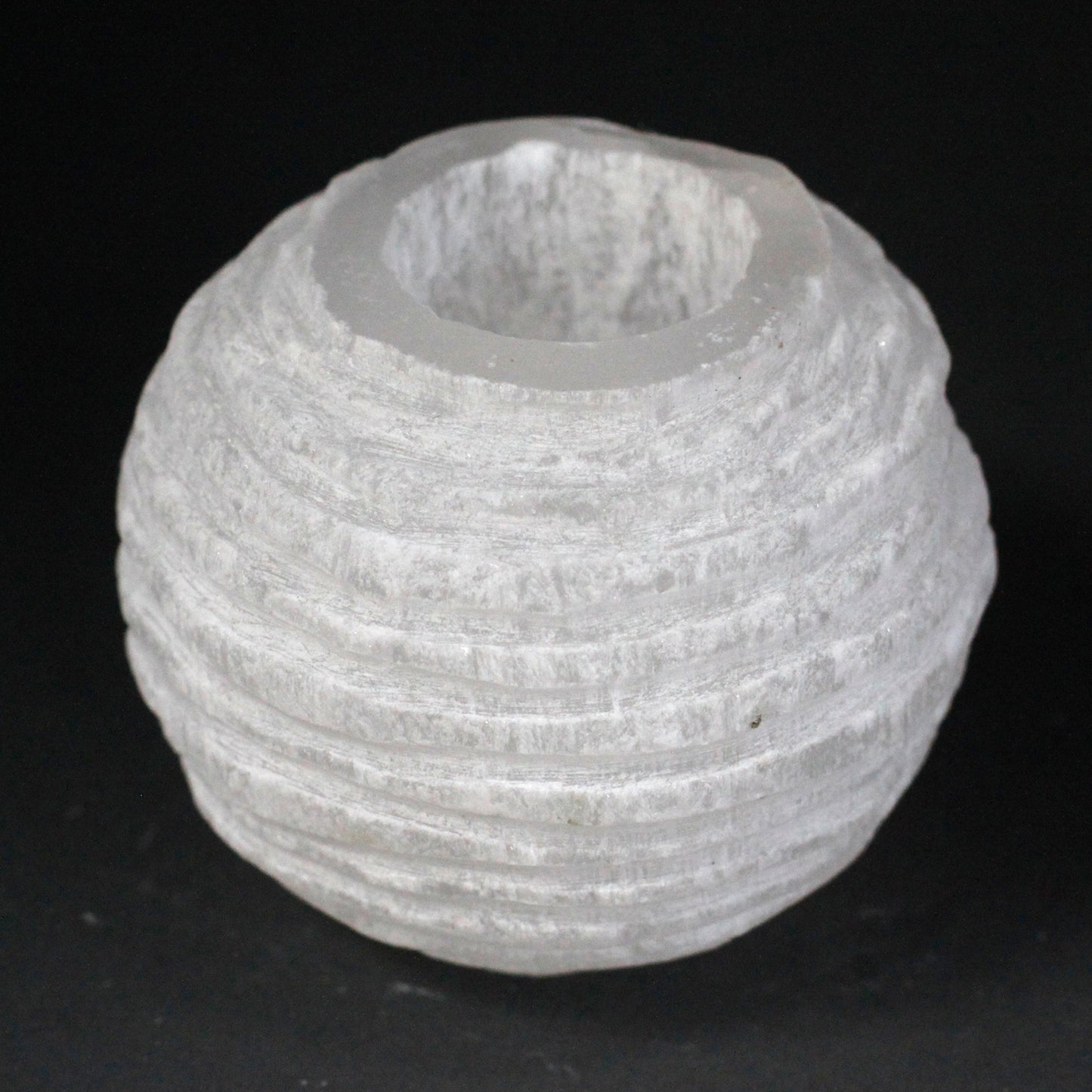 Candelero Selenite Snow Ball - 8 cm