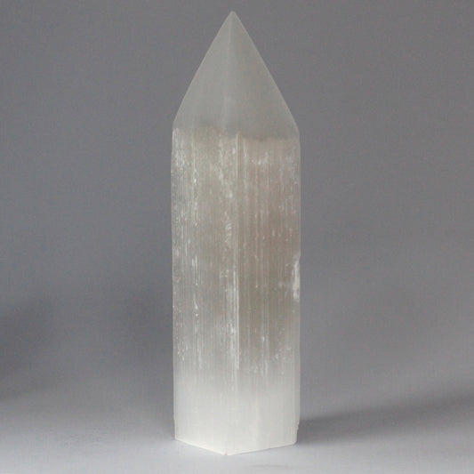 Selenite Pentacle Tower - 20 cm