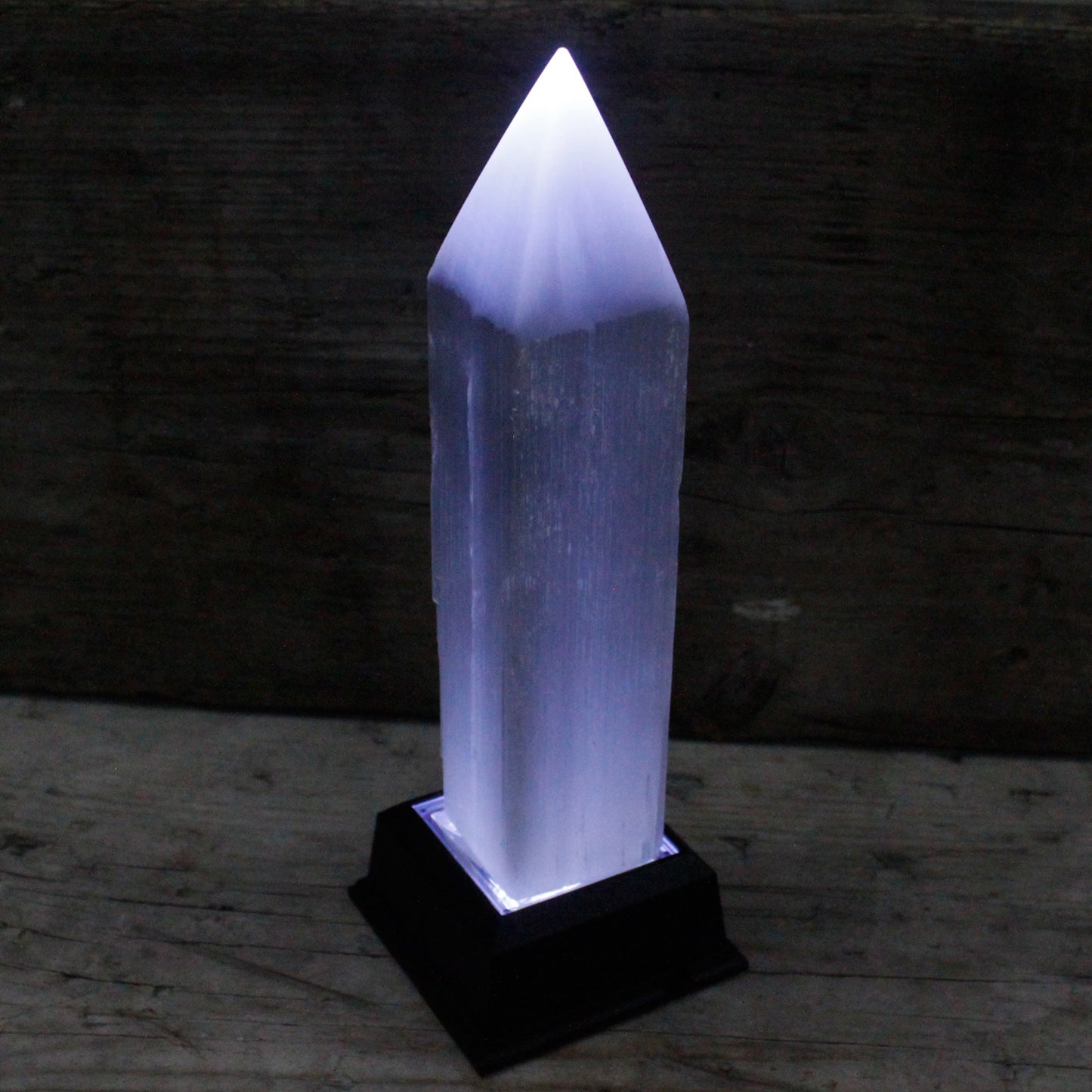 Selenite Pentacle Tower - 20 cm