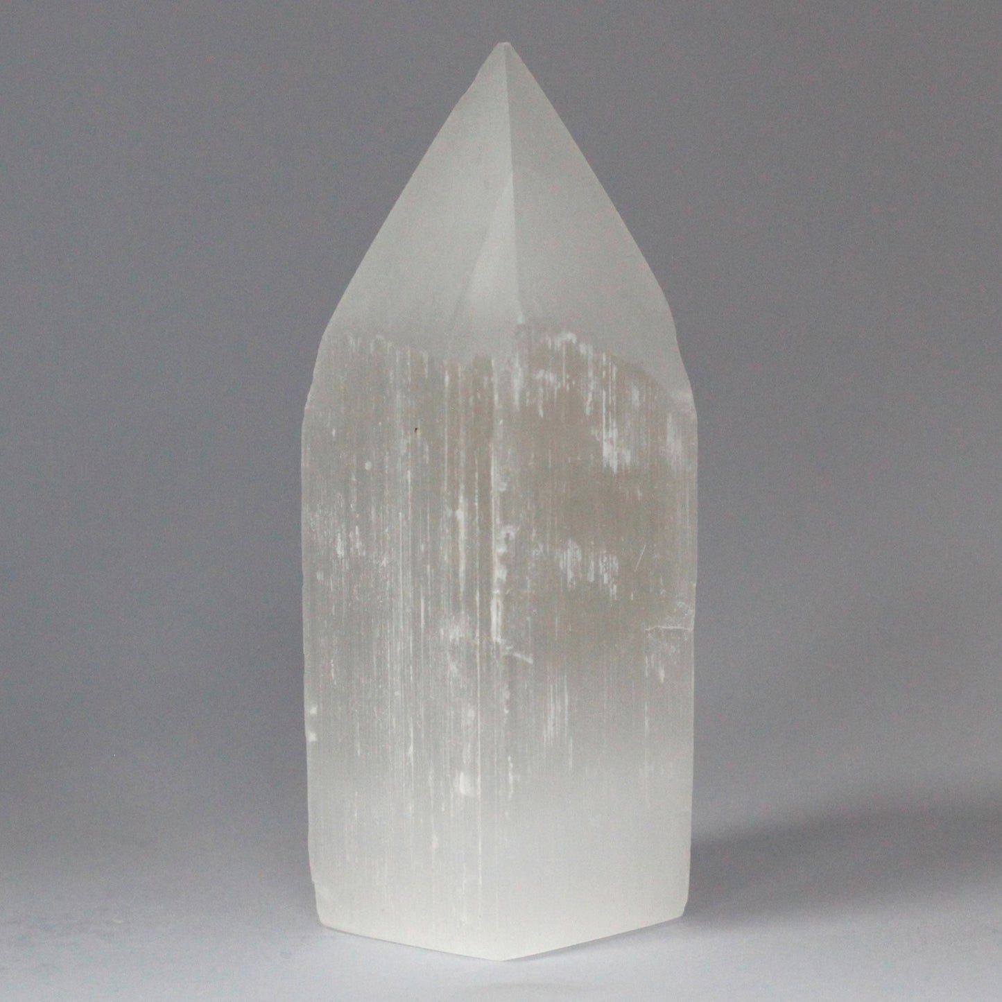 Selenite Pentacle Tower - 15 cm