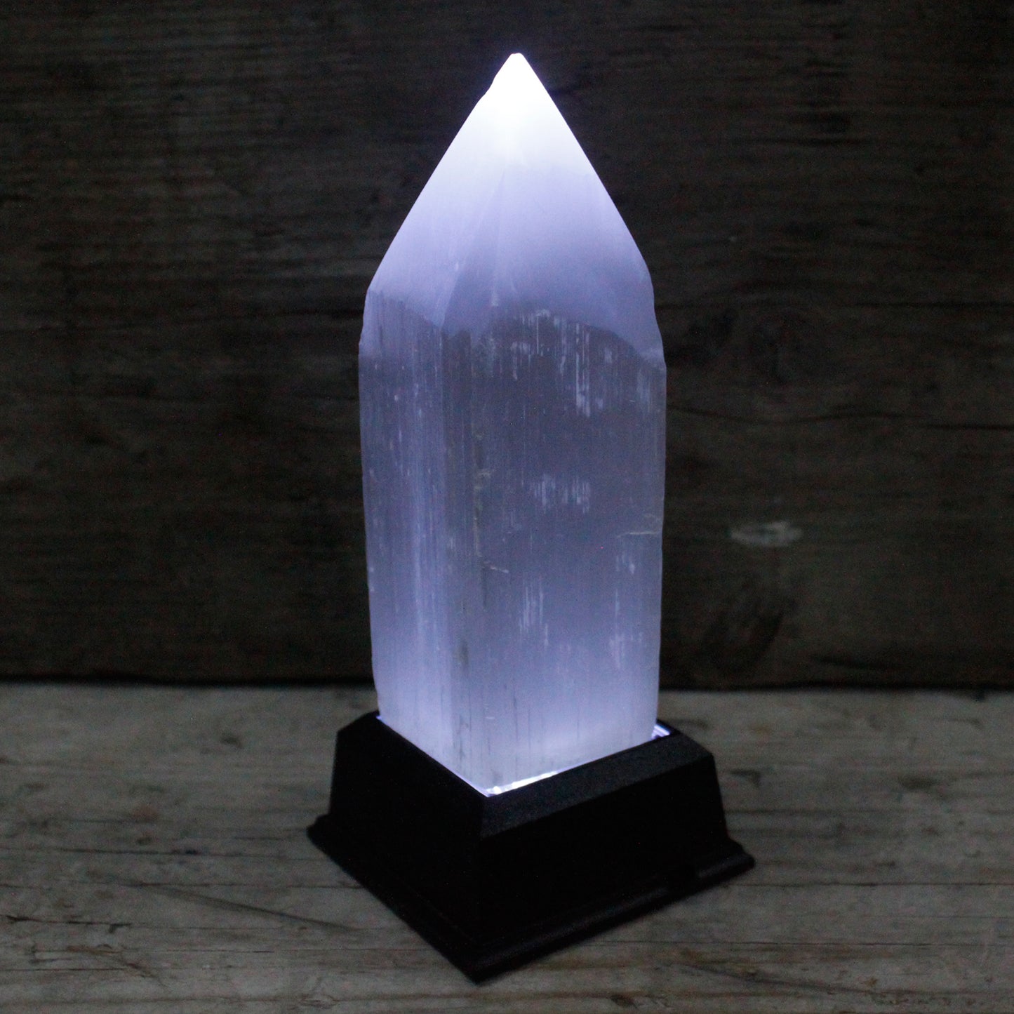 Selenite Pentacle Tower - 15 cm