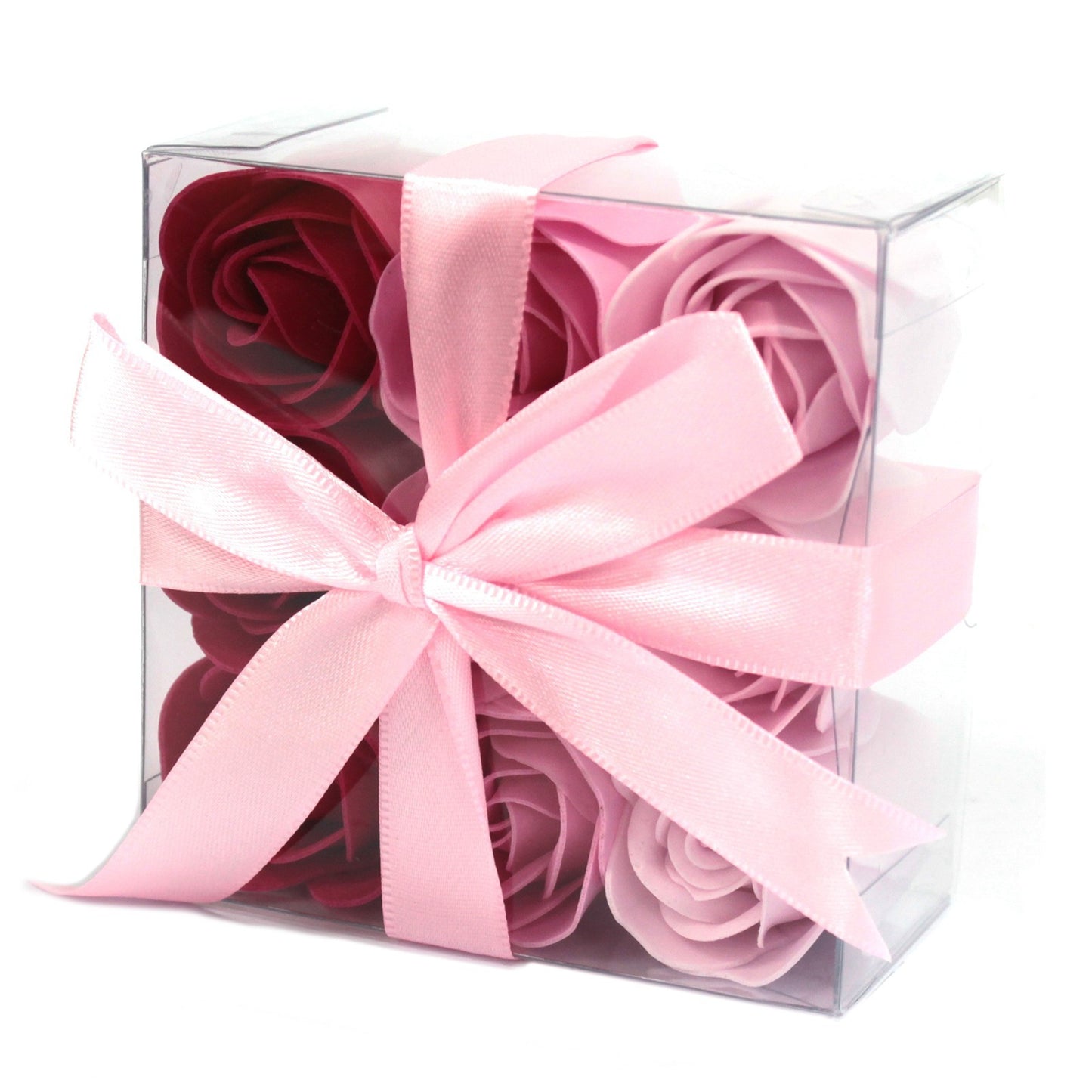 Set of 9 Jabón flowers - pink roses