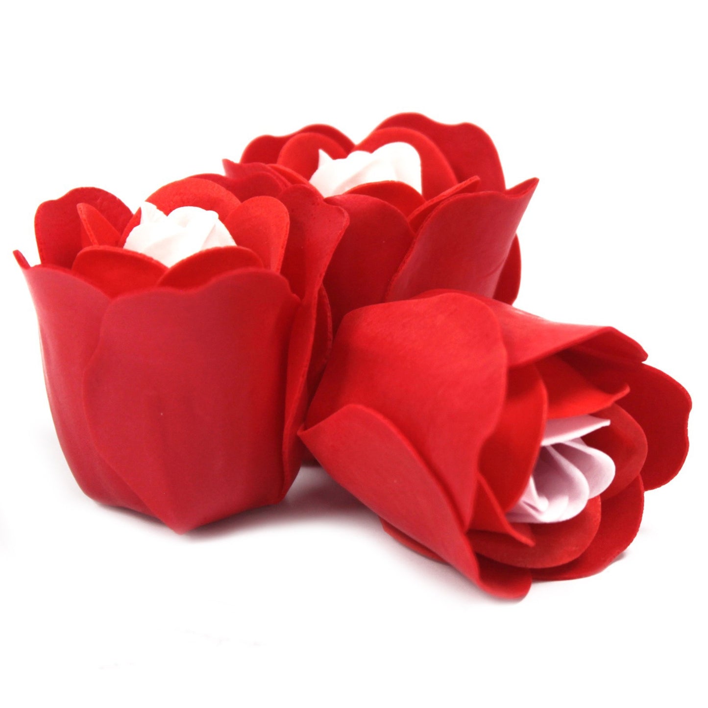 Lot de 3 fleurs Jabón caja corazón - Rosas Rojas