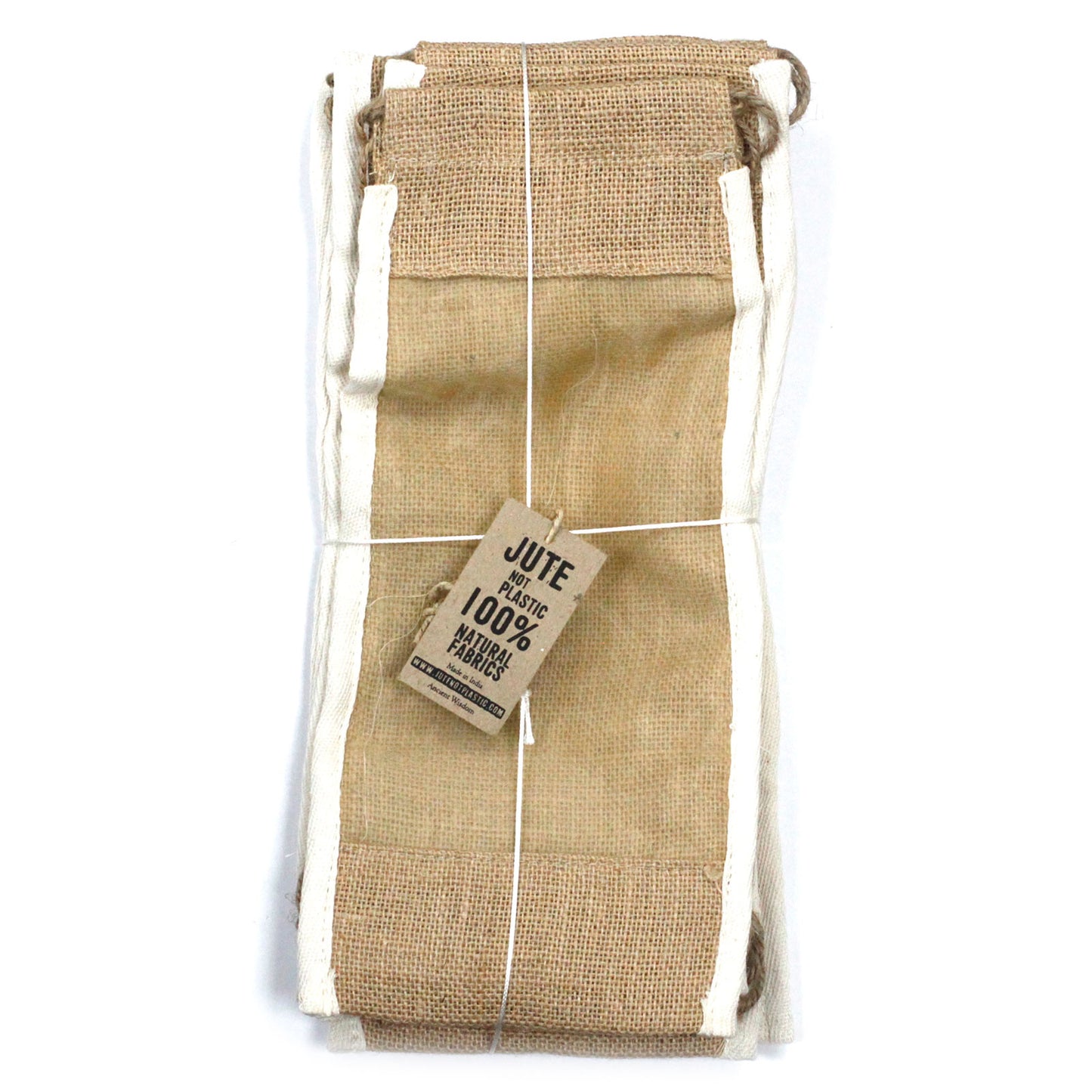 Wide Washed Yute Bag - 35x15cm