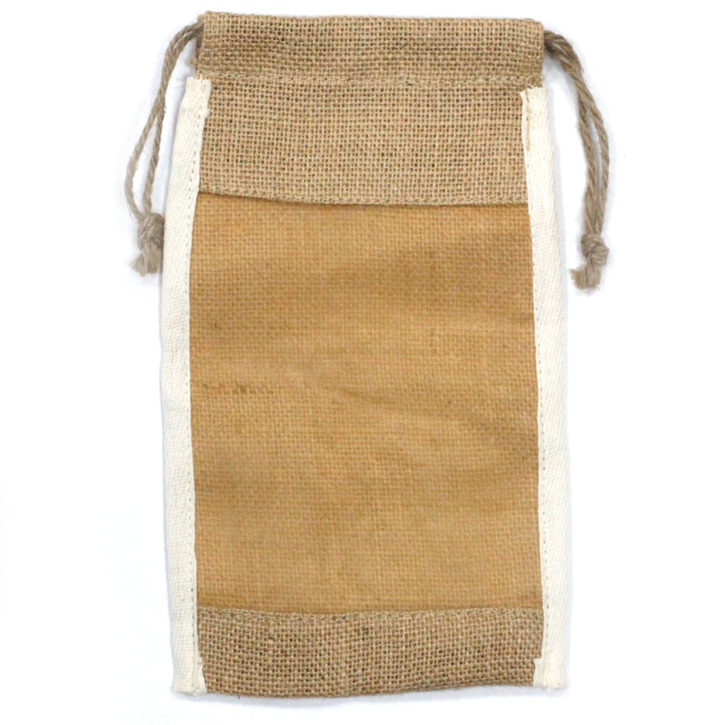 Large Washed Yute Bag - 26x15cm