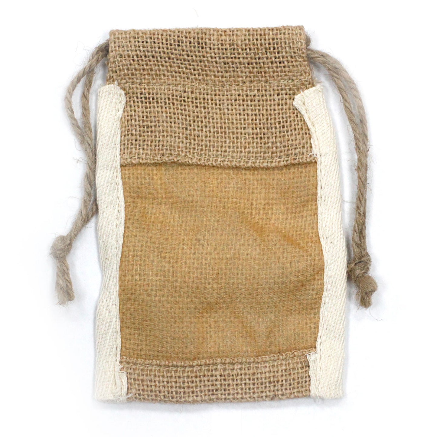 Small Washed Yute Bag - 10x15cm