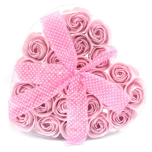 Set of 24 Jabón flowers - pink roses