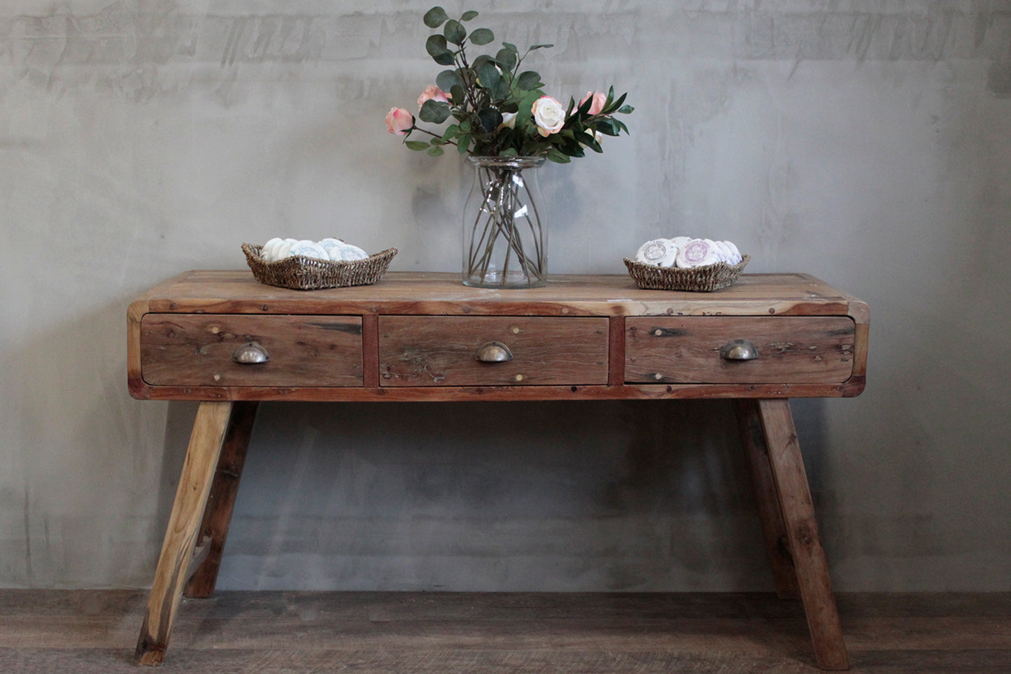 Table console - Bois recyclé - 150x50x80cm