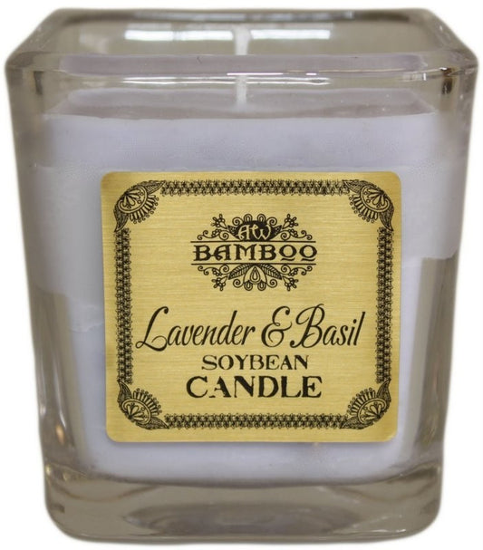 Soy Wax Candle - Lavender and Albahaca