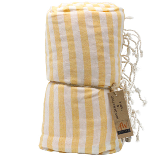 Cotton Pareo Towel - 100x180 cm - Sol Amarillo