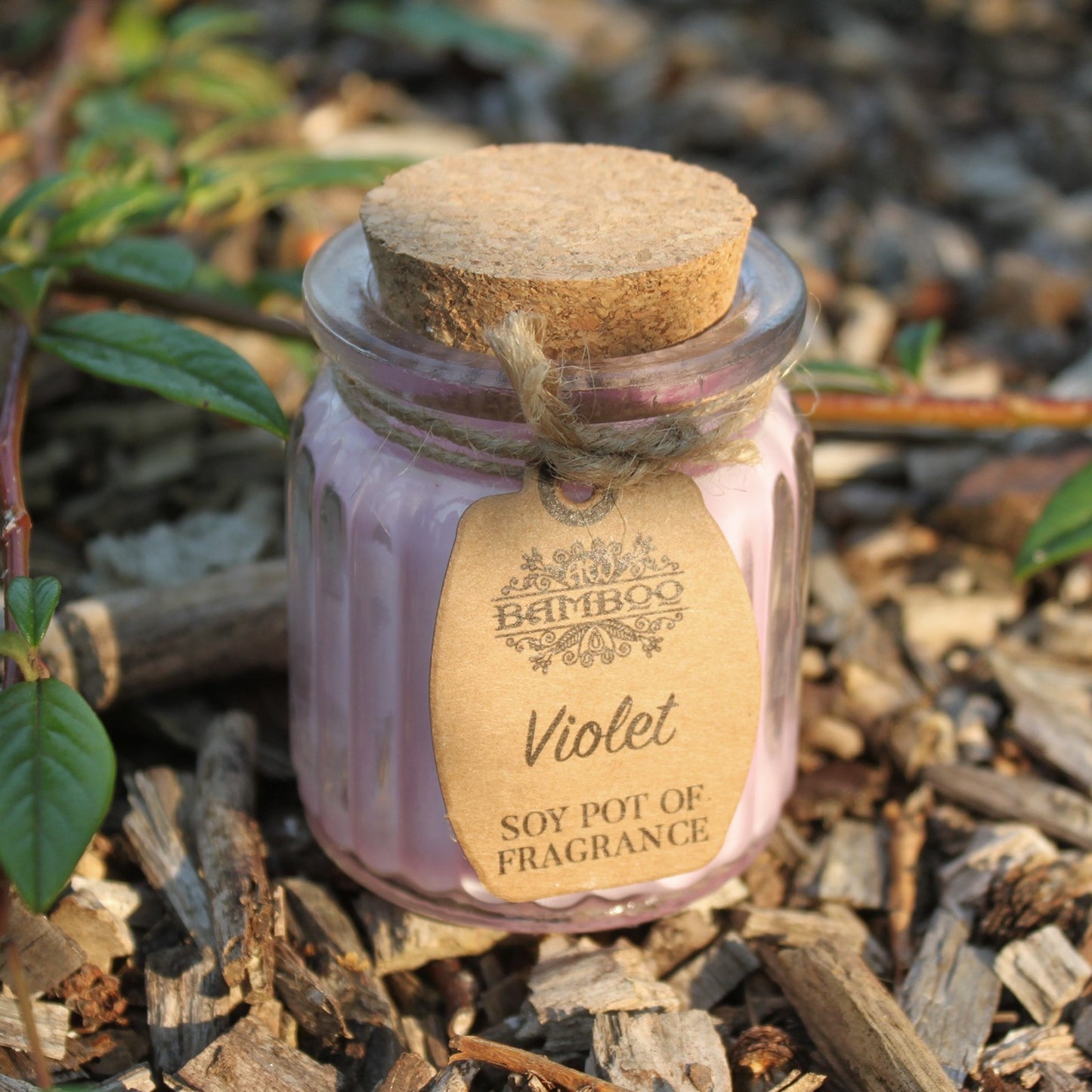 Tarro Soy Wax Candle - Violet