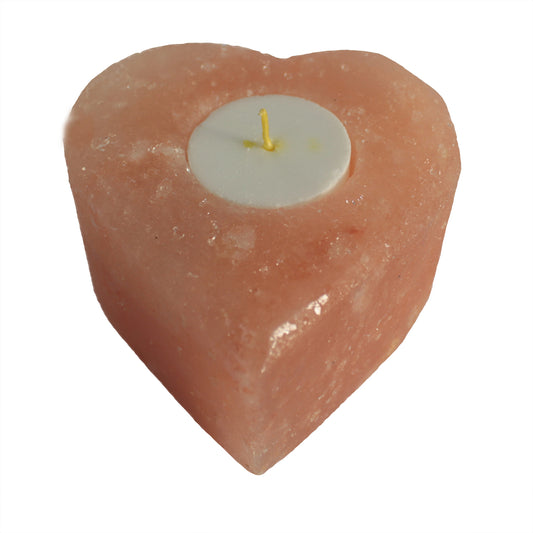 Salt candle holders - Small heart