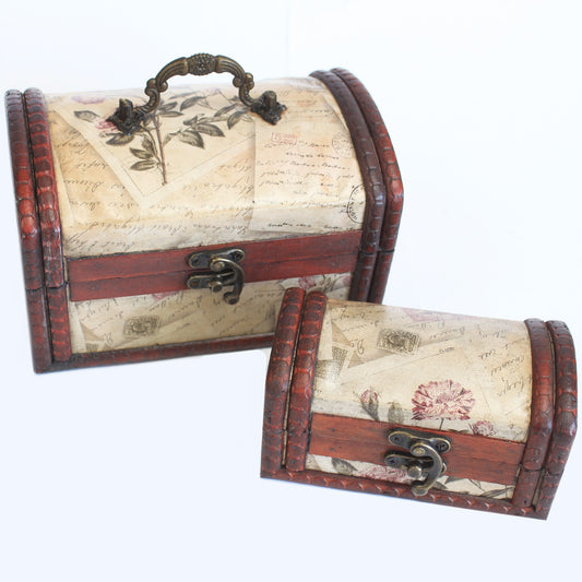 Games with 2 colonial boxes - Rose Design