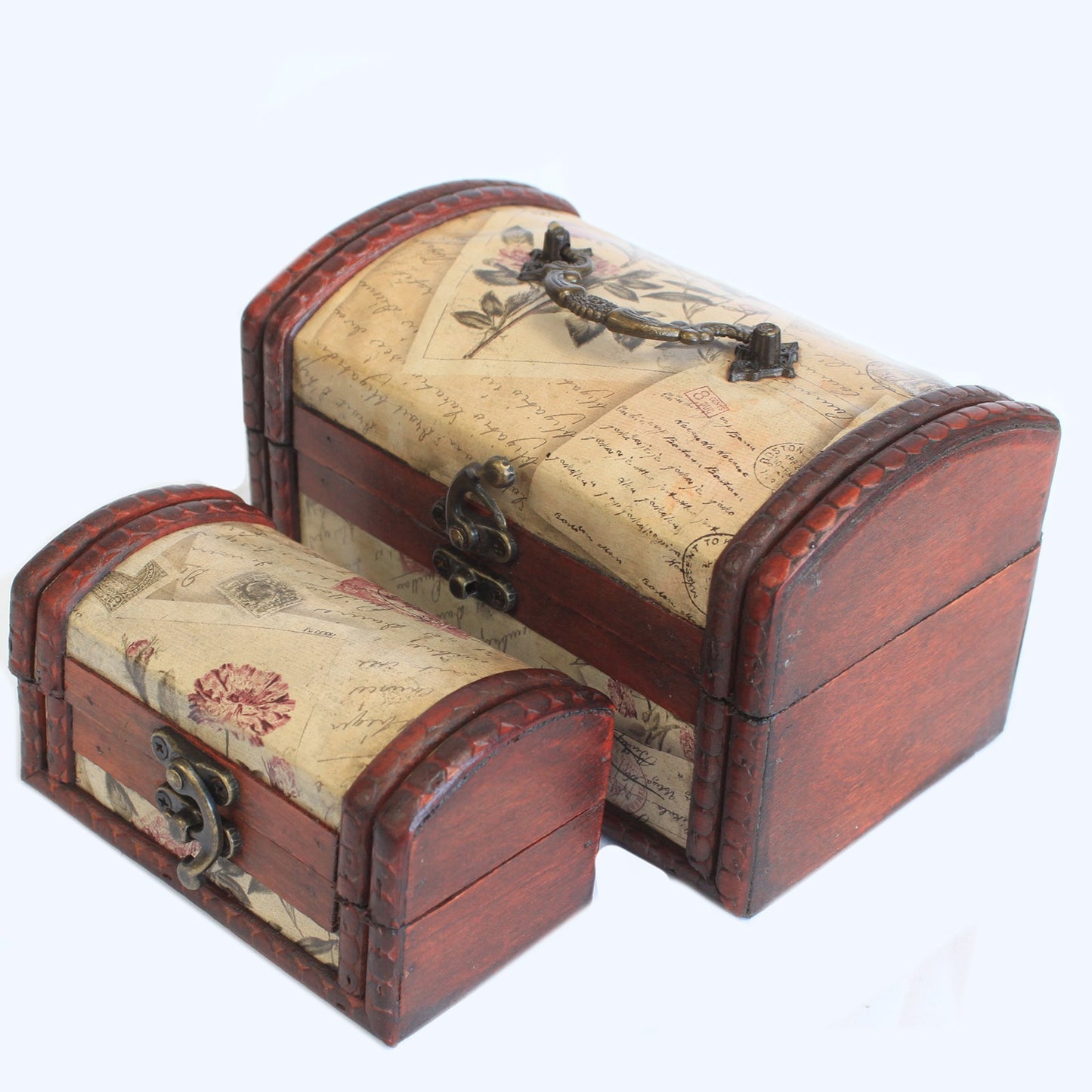 Games with 2 colonial boxes - Rose Design