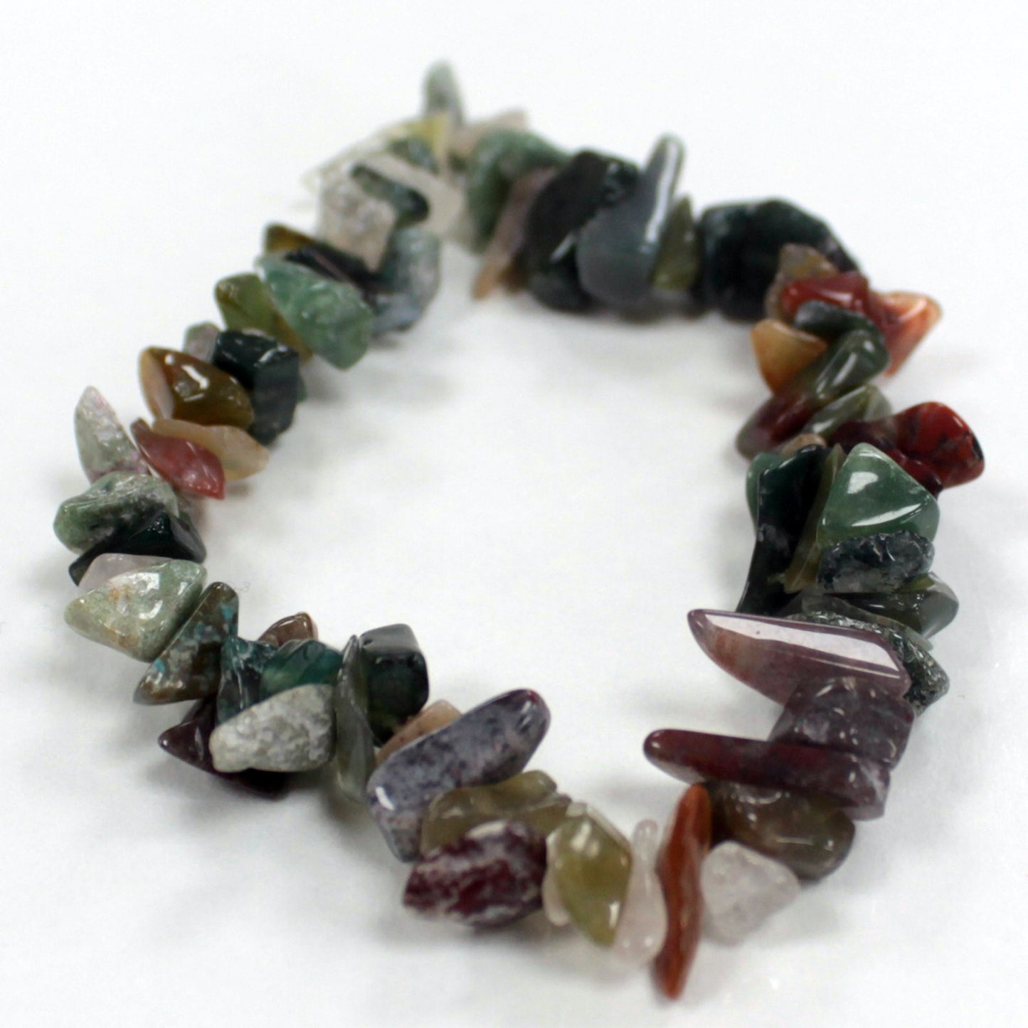 Precious Stone Fragments Bracelet - Moss Agate