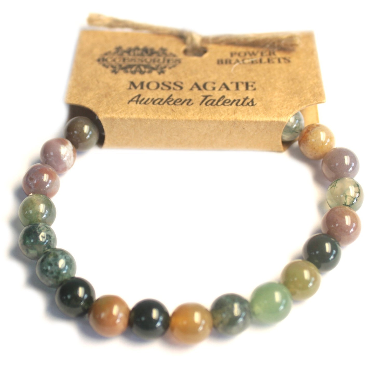 Energy Bracelet - Moss Agate