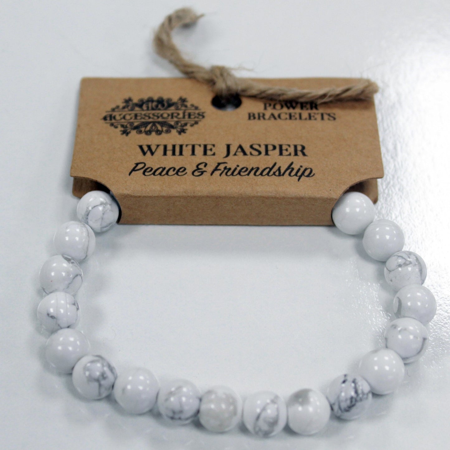 Bracelet Énergie - Jaspe Blanc