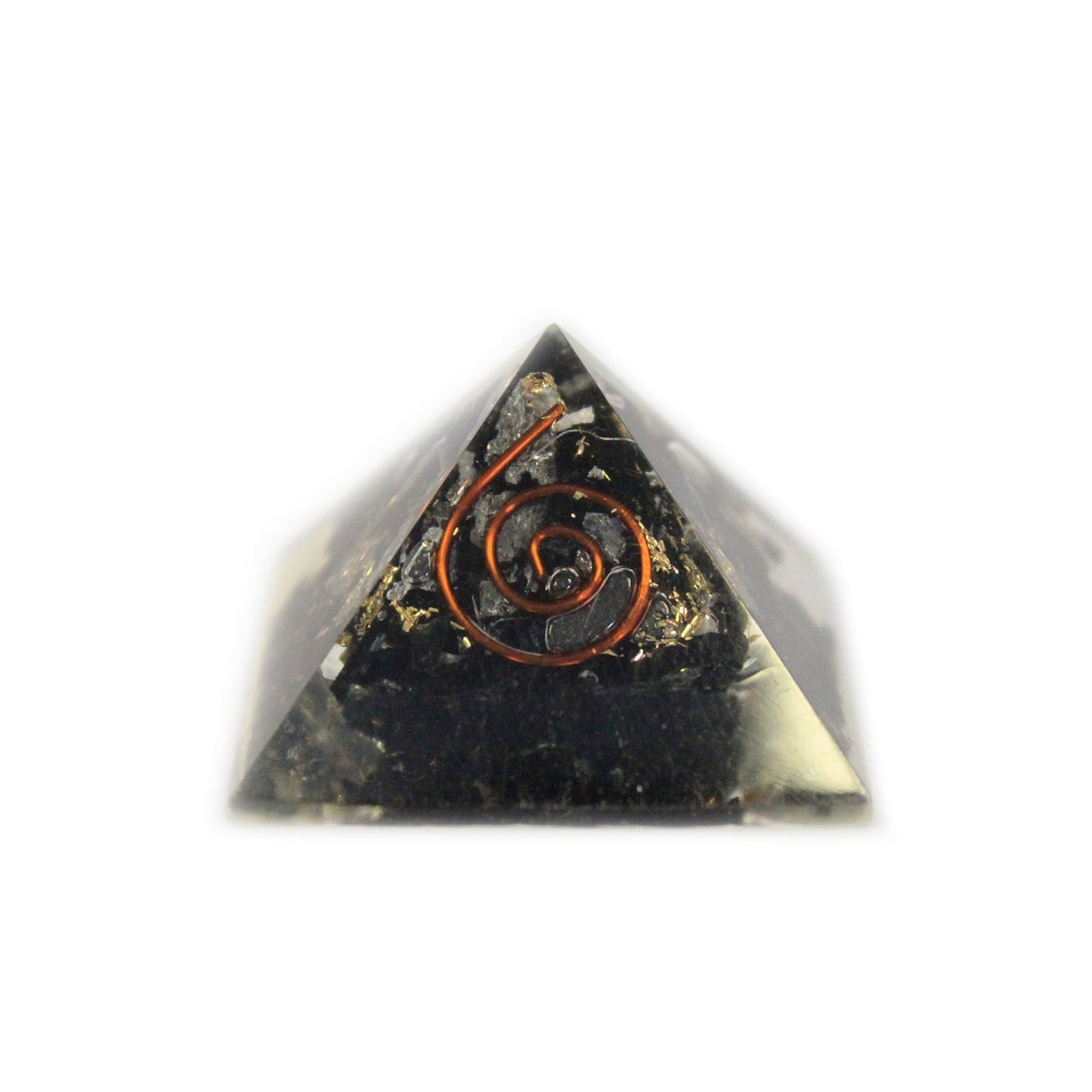 Parce que. Pyramide Orgonite 25mm Gemchips et Cuivre