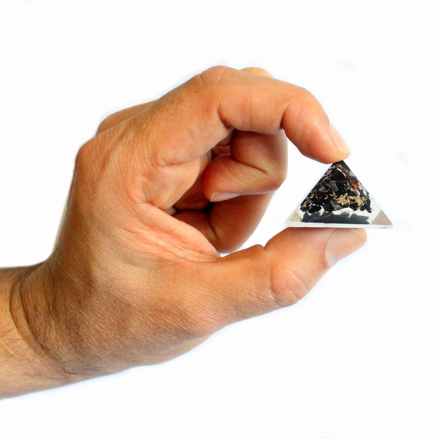 Parce que. Pyramide Orgonite 25mm Gemchips et Cuivre