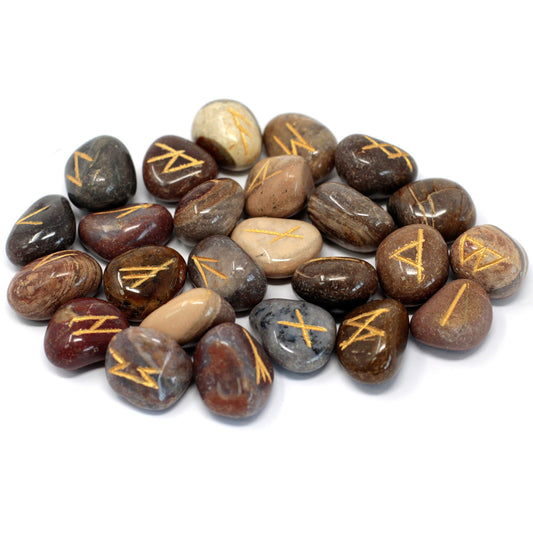 Rune of India game on bags - Luxurious jasper