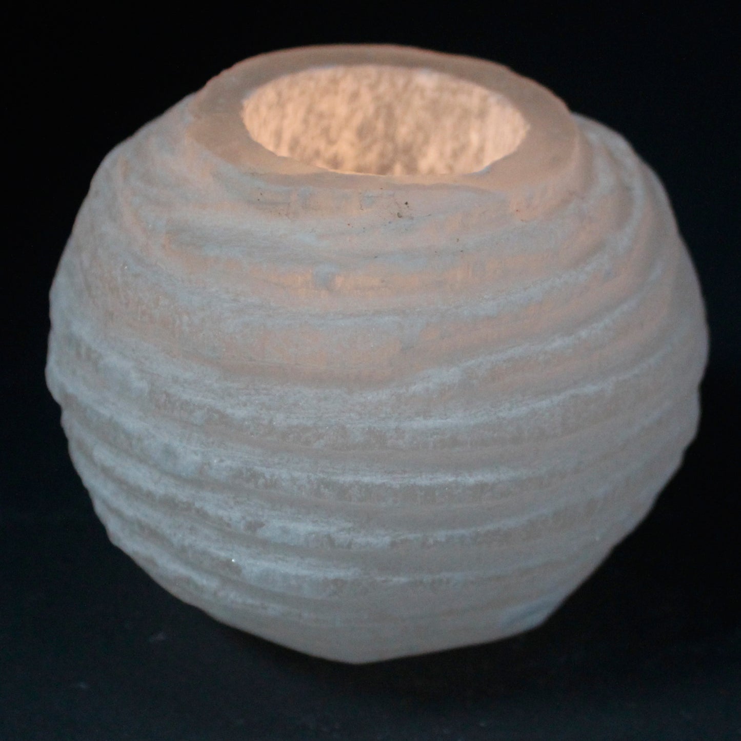 Candelero Selenite Snow Ball - 8 cm