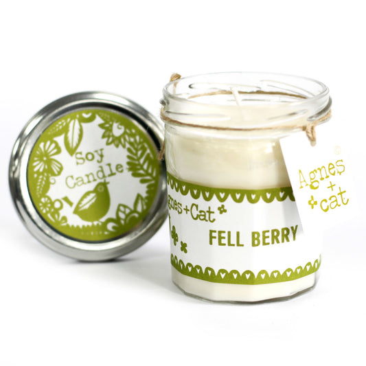 Bougies dans un bateau en cristal - Fell Berry