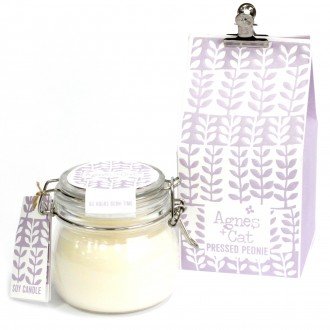 Glass Tart Candles - Pressed Peonie