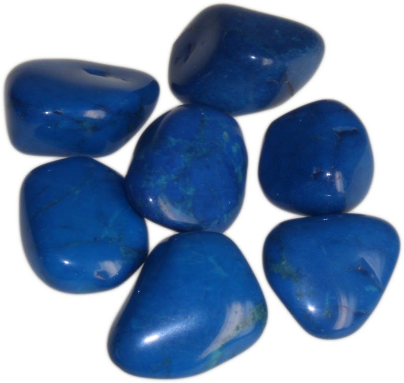 L Tumble Stones - Howlite Azul