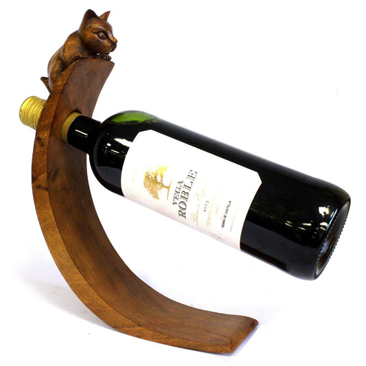 Wine Bottle Holder - Cat