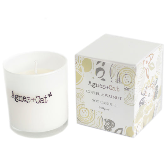 Bougie votive - Café et Noyer