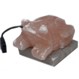 Frog-shaped Himalayan salt lamp USB (Multi)