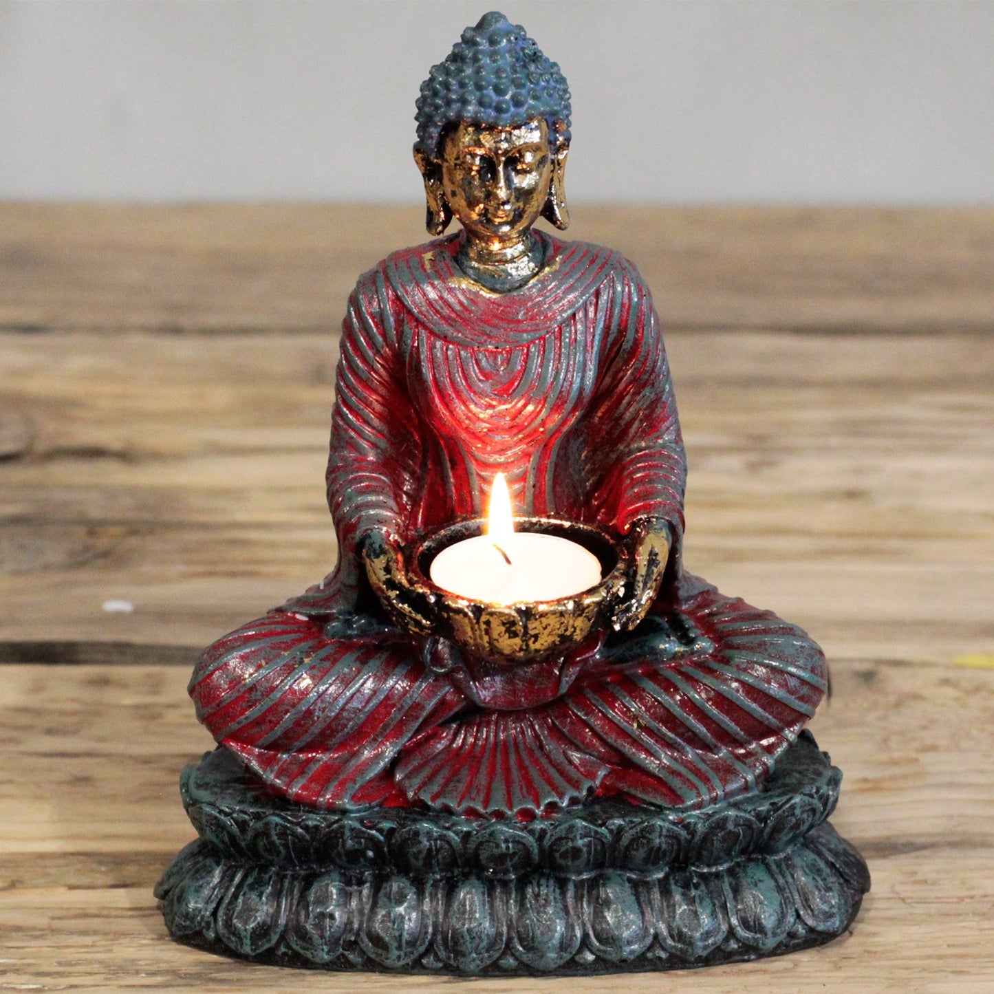 Ancient Buddha - Devote Candlestick