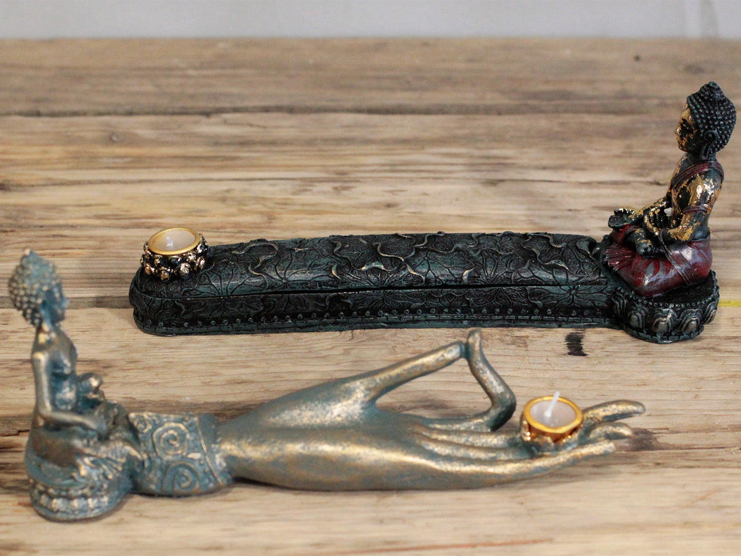 Antique Buddha - Hand-held incense burner