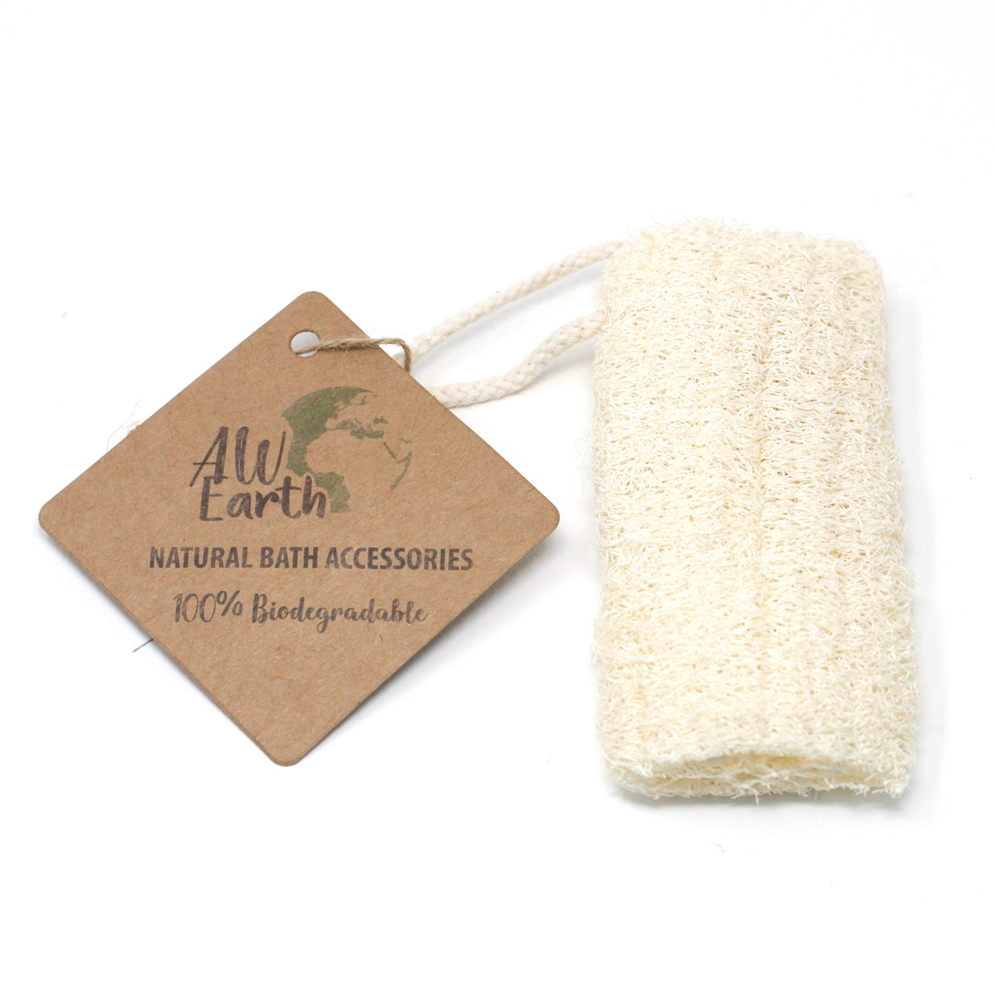 Gommage Loofah Naturel sur Corde - 5" - 12,7 cm