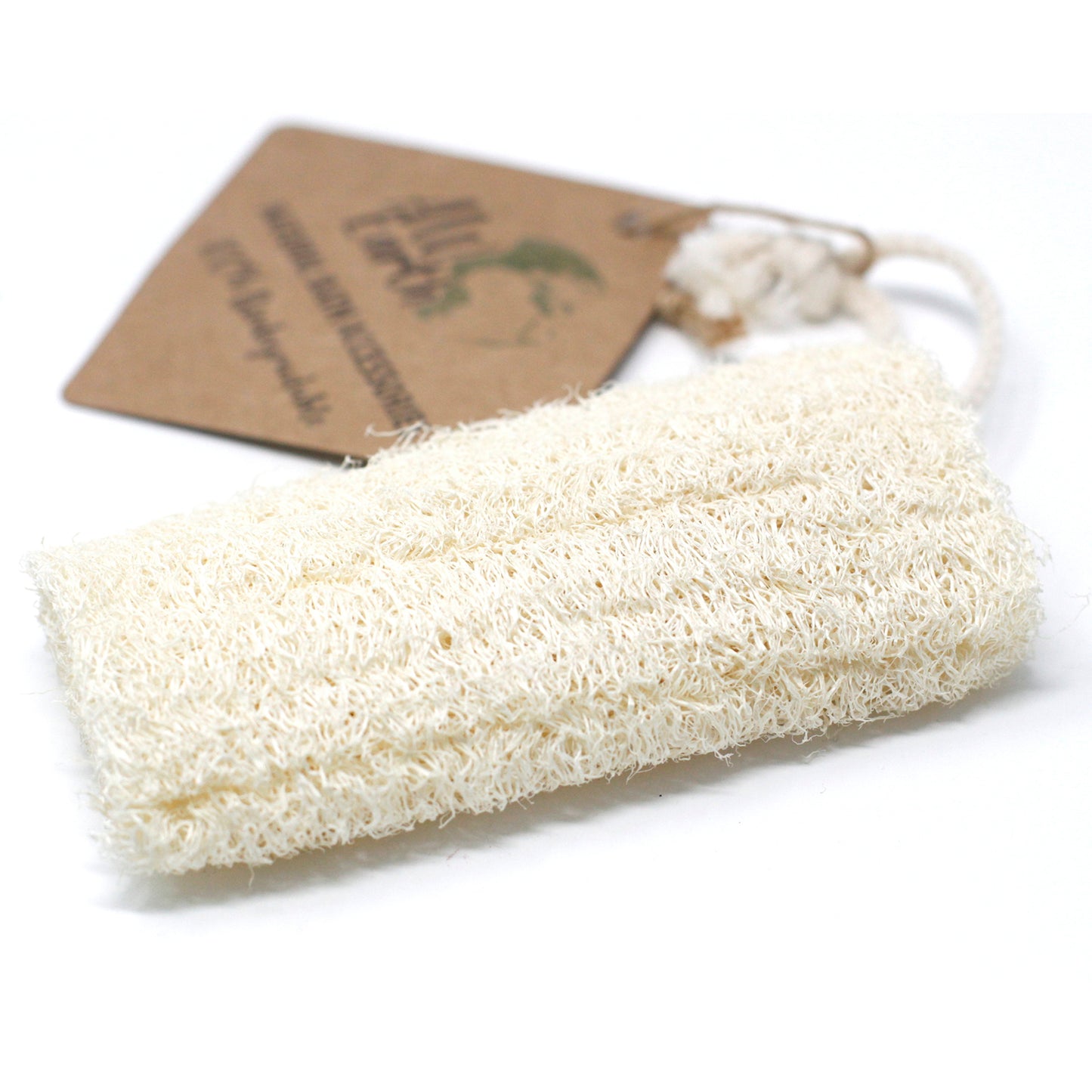 Gommage Loofah Naturel sur Corde - 5" - 12,7 cm