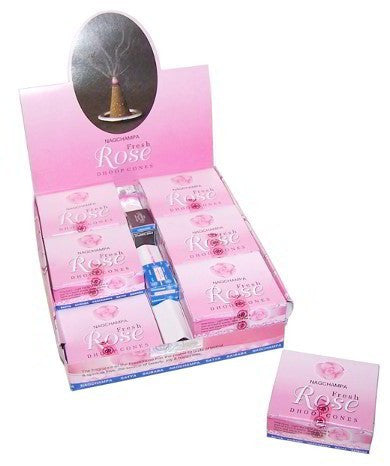 Incienso Fresh Rose Dhoop Conos