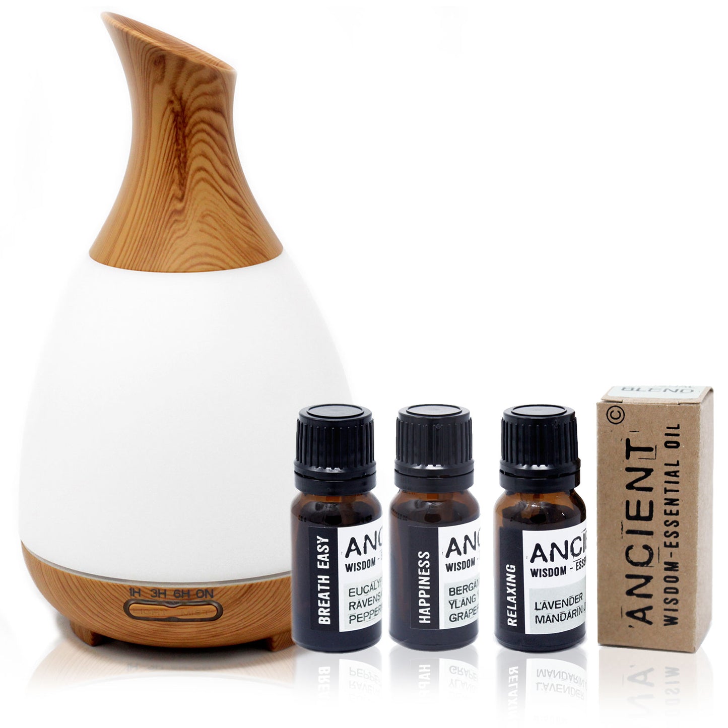 Kit diffuseur d'arômes et mélanges d'huiles essentielles