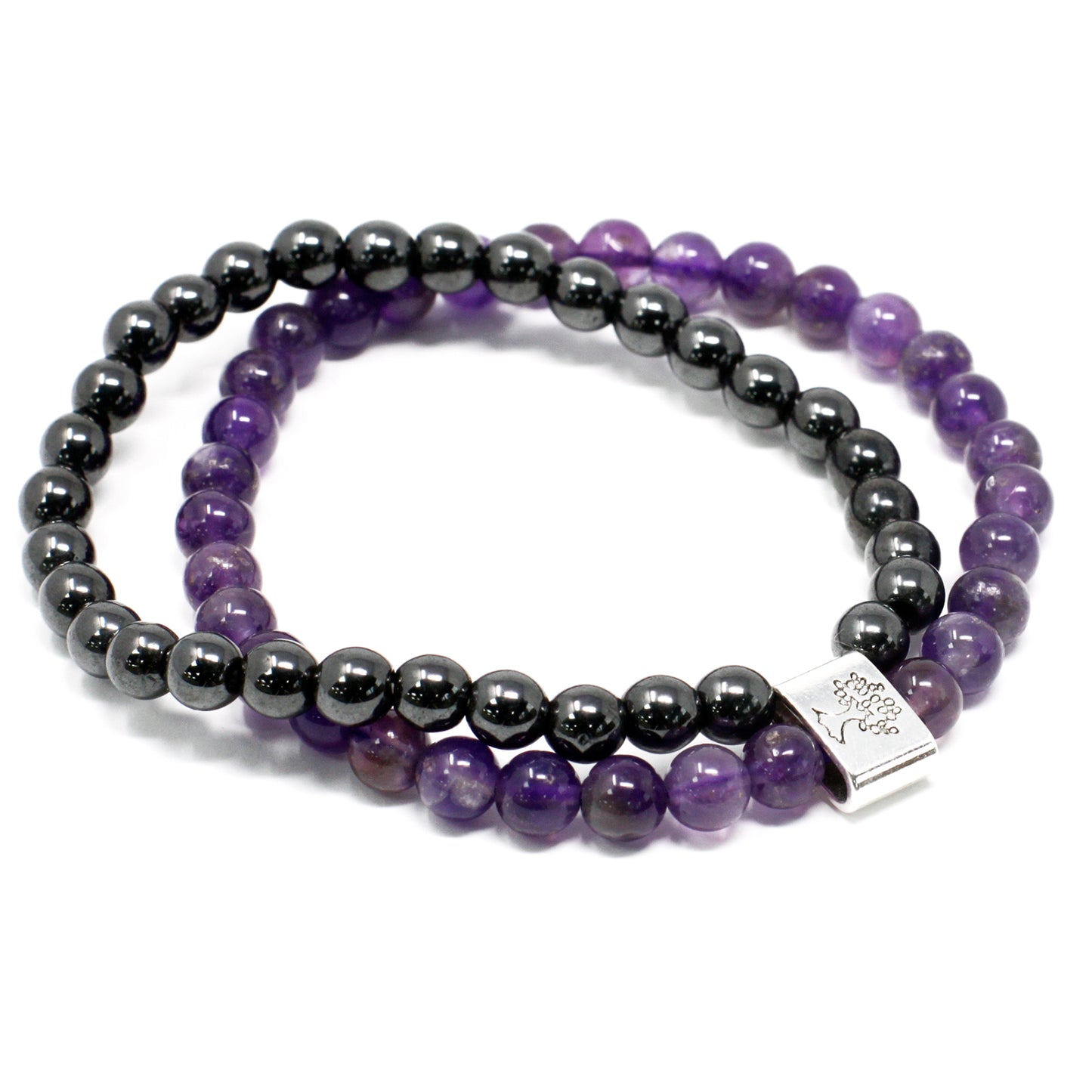 Magnetic Precious Stone Bracelet - Amatista