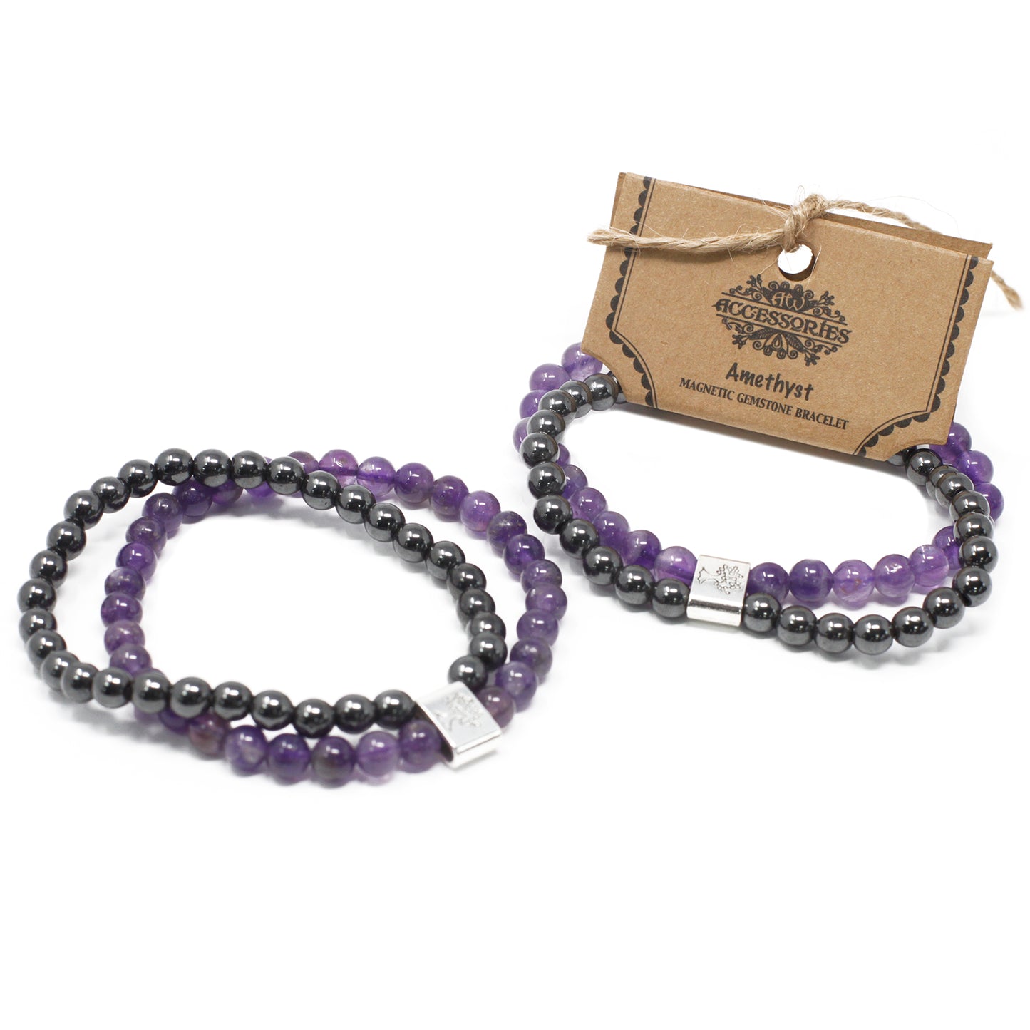 Magnetic Precious Stone Bracelet - Amatista