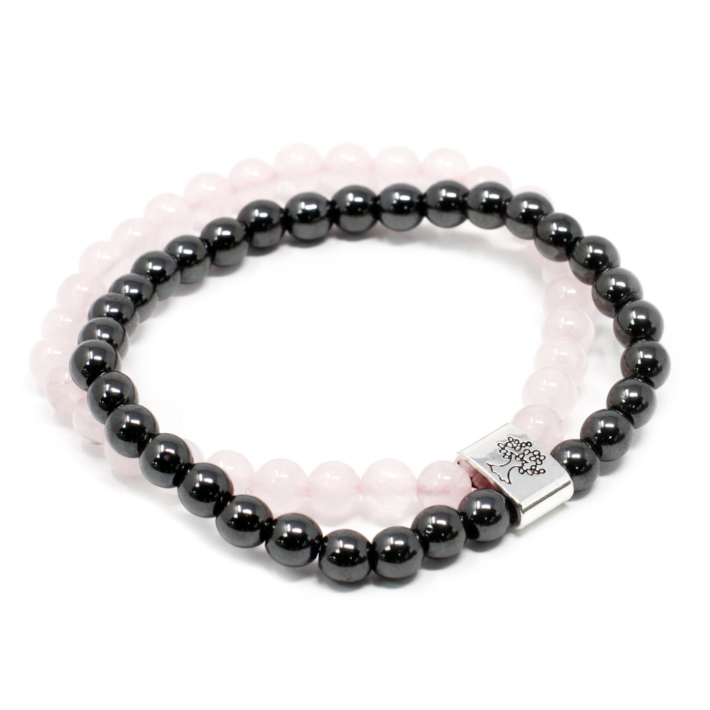 Magnetic Precious Stone Bracelet - Pink Quartz