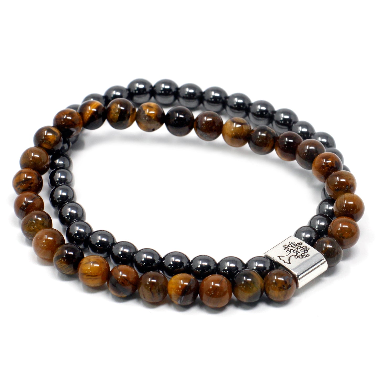 Magnetic Precious Stone Bracelet - Tiger Eye