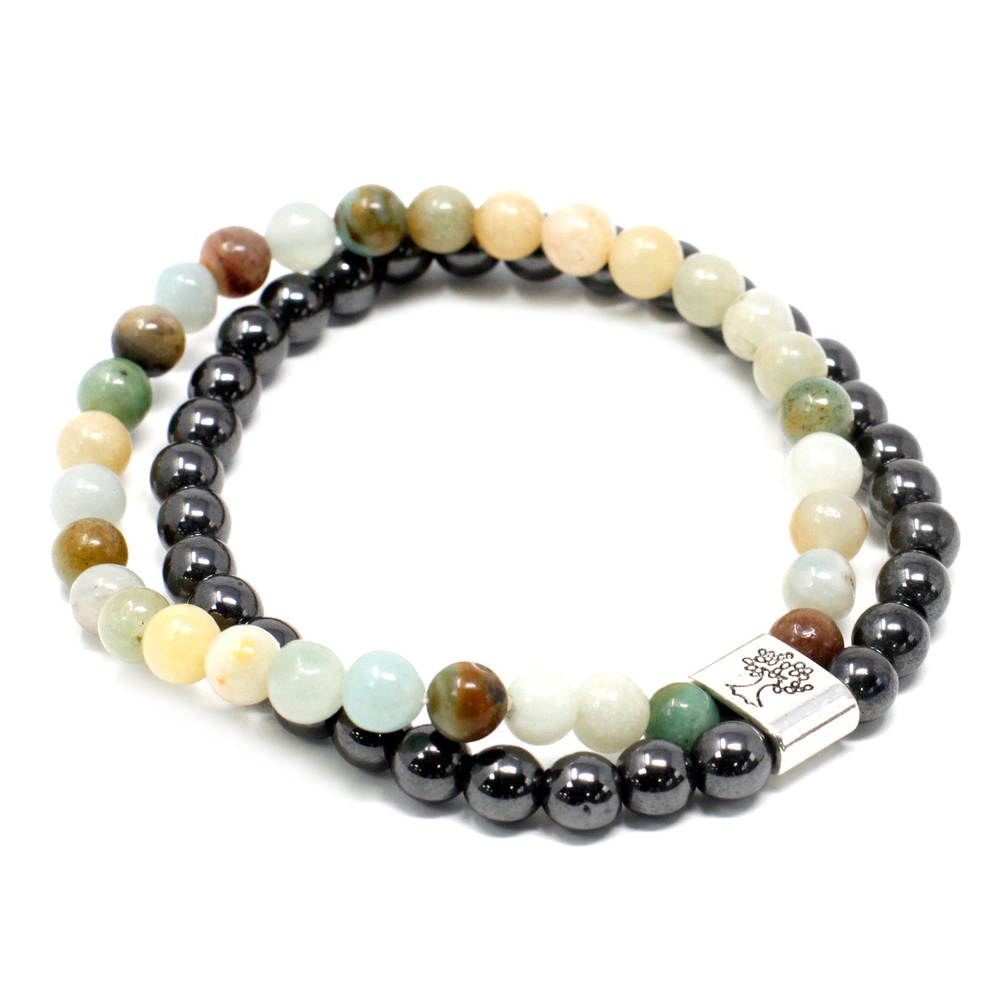 Magnetic Precious Stone Bracelet - Amazonite