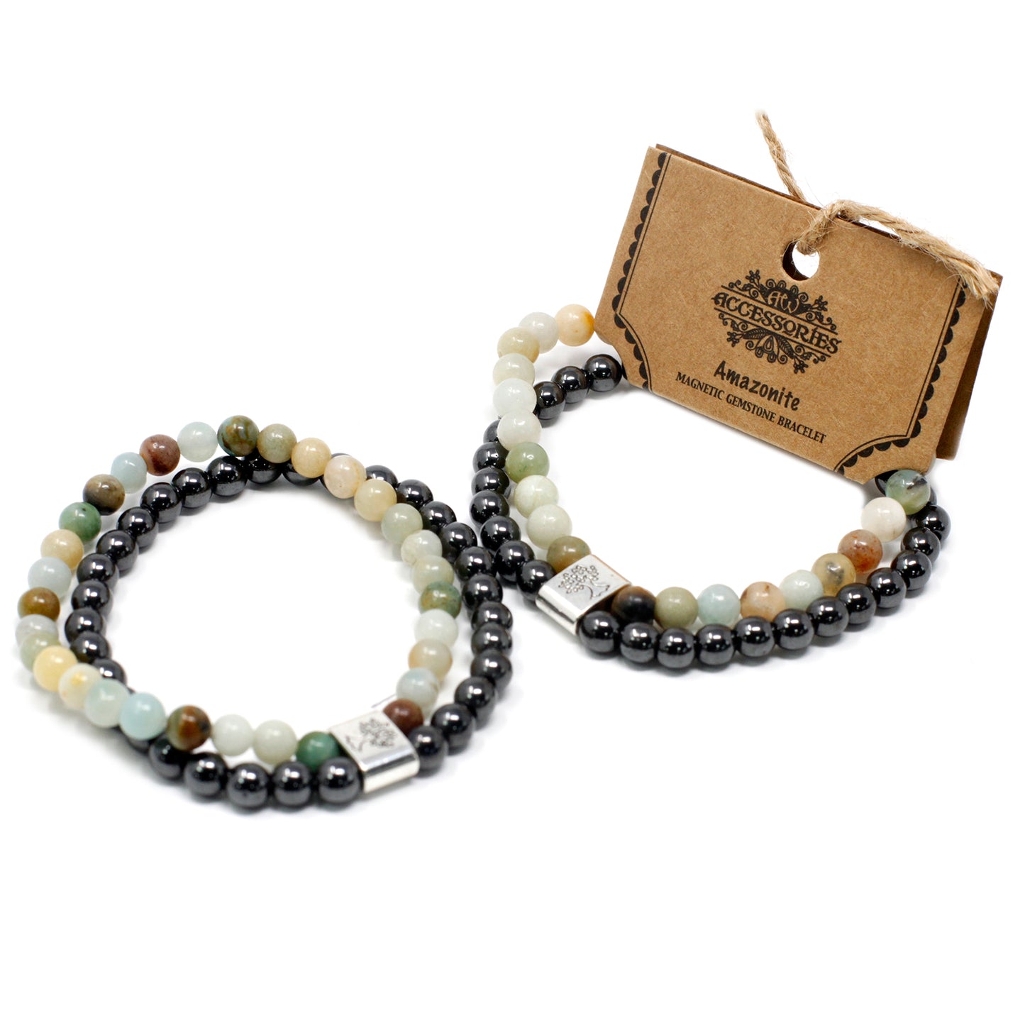 Magnetic Precious Stone Bracelet - Amazonite