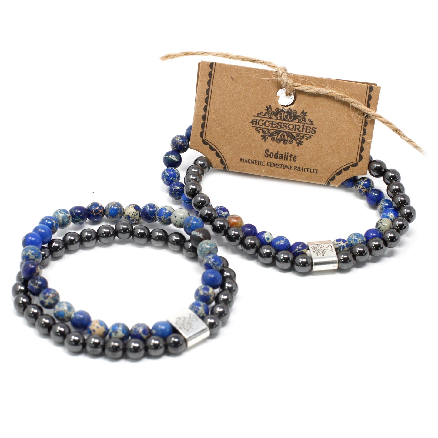 Magnetic Precious Stone Bracelet - Sodalite