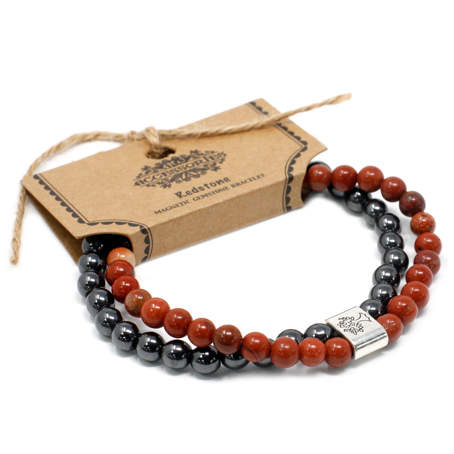 Magnetic Precious Stone Bracelet - Red Piedra